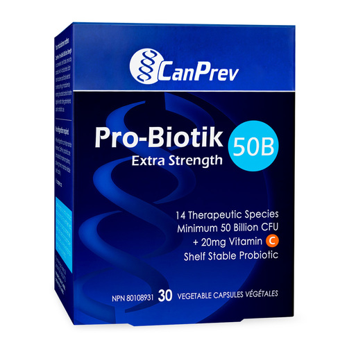 CanPrev Pro-Biotik 50B - Extra Strength, 30 capsules