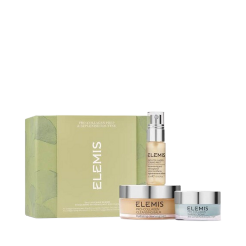 Elemis Pro-Collagen Prep and Replenish Routine, 1 set Elemis Pro-Collagen Prep and Replenish Routine on white background