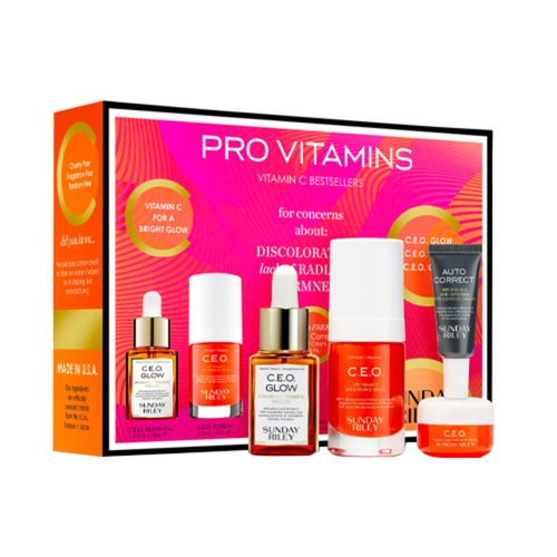 Sunday Riley Pro Vitamins Kit on white background