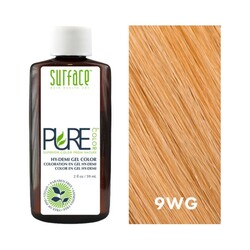 Pure Color 9WG Chardonnay Warm Gold on white background