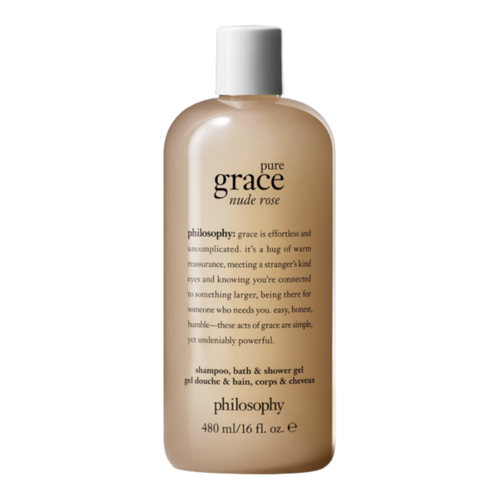 Philosophy Pure Grace Nude Rose Shower Gel on white background