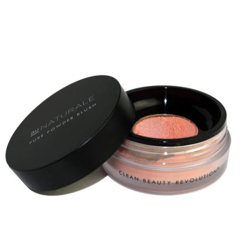 Au Naturale Cosmetics Powder Blusher - Apricot on white background