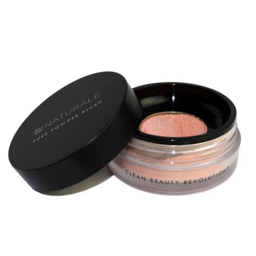 Au Naturale Cosmetics Powder Blusher - Apricot on white background