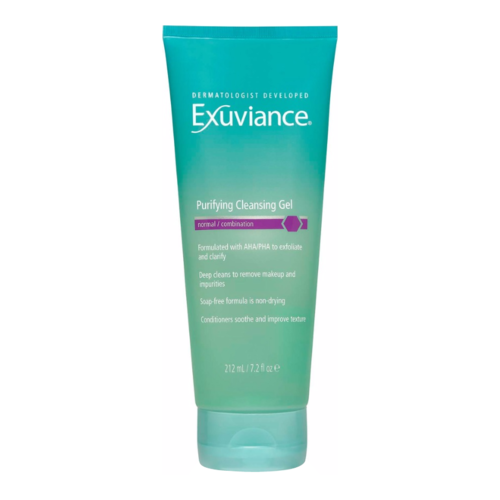 Exuviance Purifying Cleansing Gel on white background