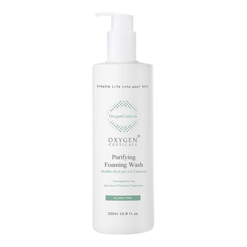 OxygenCeuticals Purifying Foaming Wash on white background