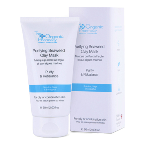 The Organic Pharmacy Purifying Seaweed Clay Mask on white background