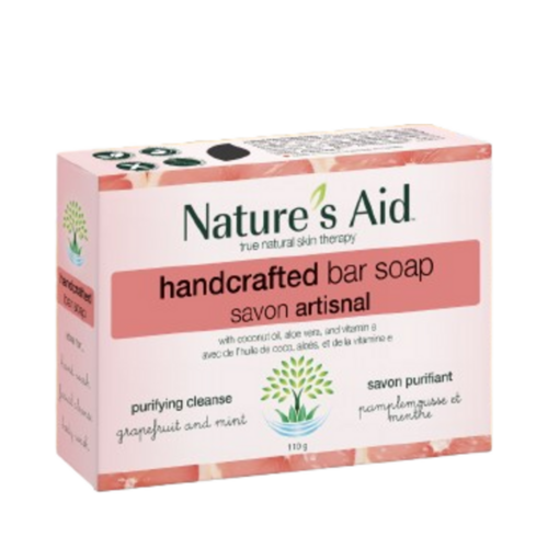 Nature's Aid Purifying Soap Bar - Grapefruit, 110g/3.88 oz Natures Aid Purifying Soap Bar - Grapefruit on white background