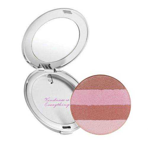 jane iredale Quad Bronzer with Silver Refillable Compact - Moonglow on white background
