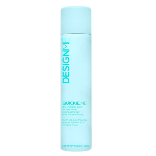 DESIGNME  Quickie.Me Dry Shampoo Spray for Dark Tones on white background