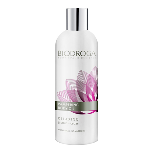 Biodroga Relaxing Pampering Body Oil on white background