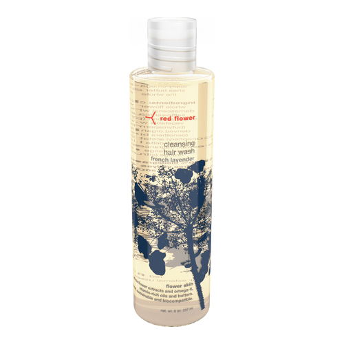 Red Flower Cleansing Hair Wash - French Lavender on white background