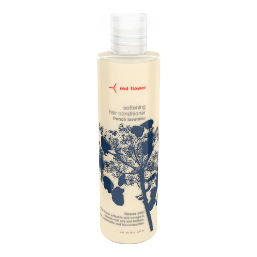 Red Flower Softening Hair Conditioner - French Lavender on white background