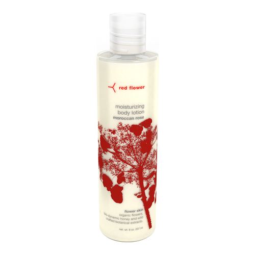 Red Flower Moisturizing Body Lotion - French Lavender on white background