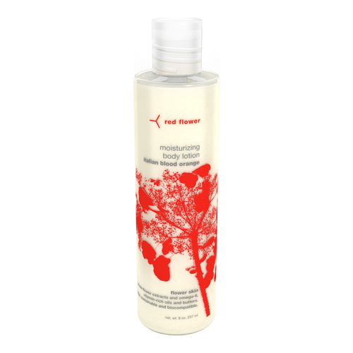 Red Flower Moisturizing Body Lotion - French Lavender on white background