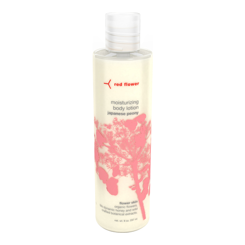 Red Flower Moisturizing Body Lotion - French Lavender on white background