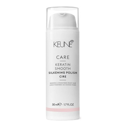 Care Keratin Smoothing Silkening Polish on white background