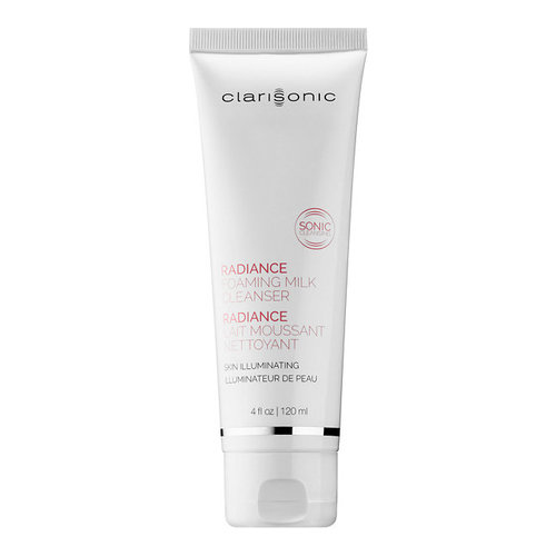 Clarisonic Radiance Foaming Milk Cleanser on white background