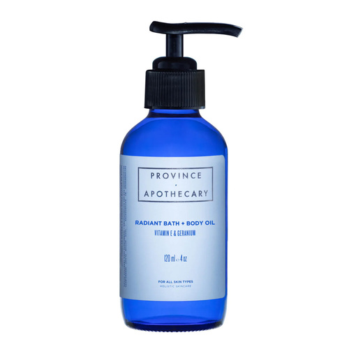 Province Apothecary Radiant Bath + Body Oil on white background