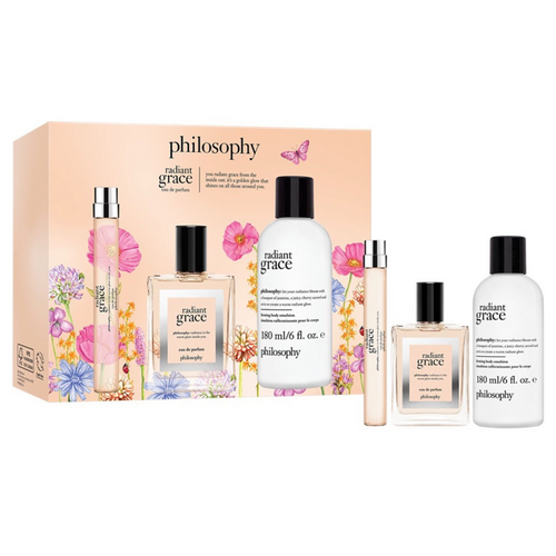 Philosophy Radiant Grace Gift Set Trio on white background