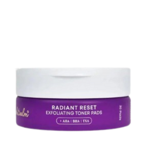 Bushbalm Radiant Reset Exfoliating Toner Pads, 30 sheets Bushbalm Radiant Reset Exfoliating Toner Pads on white background