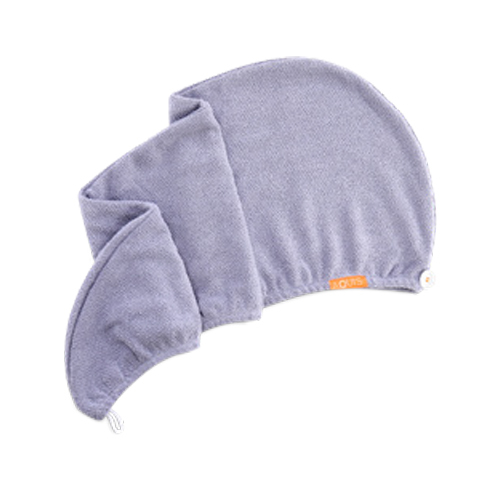 AQUIS Rapid Dry Hair Turban - Chevron on white background