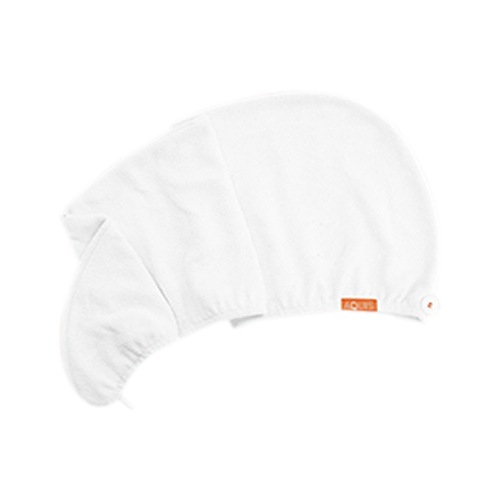 AQUIS Rapid Dry Hair Turban - White, 1 piece