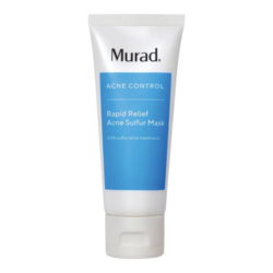 Rapid Relief Acne Sulfur Clay Mask with Salicylic Acid on white background