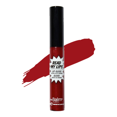 theBalm Read My Lips Lip Gloss - Bam on white background