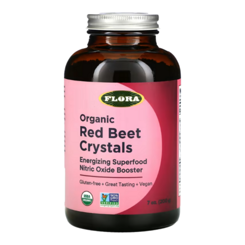 Flora Red Beet Crystals on white background
