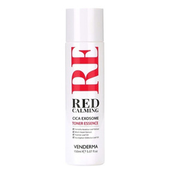 Red Calming Cica Exosome Toner Essence on white background