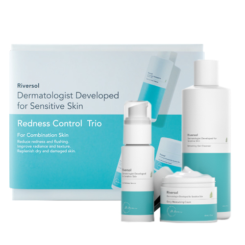 Riversol Redness Control Trio - Combination Skin on white background