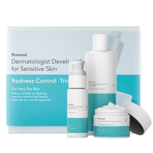 Riversol Redness Control Trio - Very Dry to Dehydrated Skin, 1 set