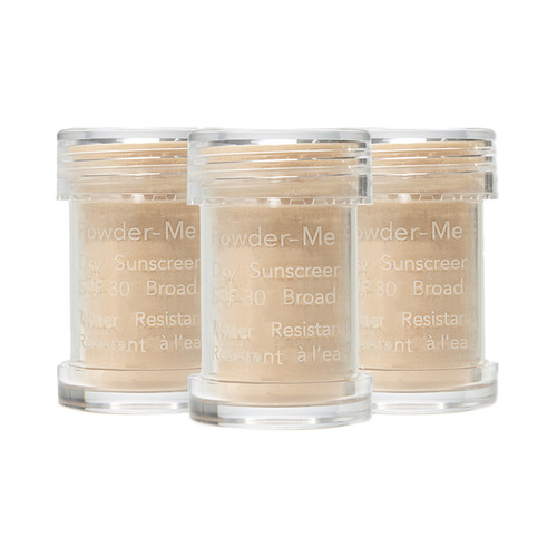 jane iredale Refill Canister for Powder-Me SPF 30 Refillable Brush - Golden on white background