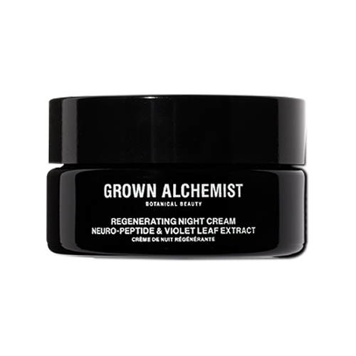 Grown Alchemist Regenerating Night Cream - Neuro-Peptide Violet Leaf Extract on white background