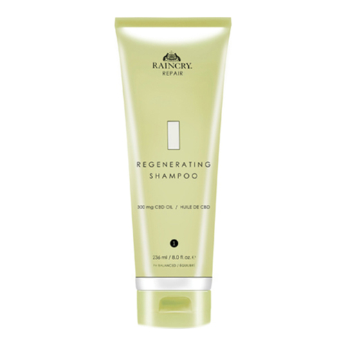 RAINCRY  Regenerating Shampoo on white background