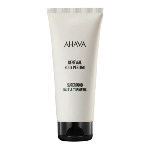 Ahava Renewal Body Peel - Kale and Turmeric on white background