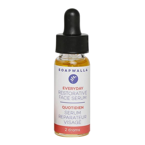 Soapwalla Restorative Face Serum on white background