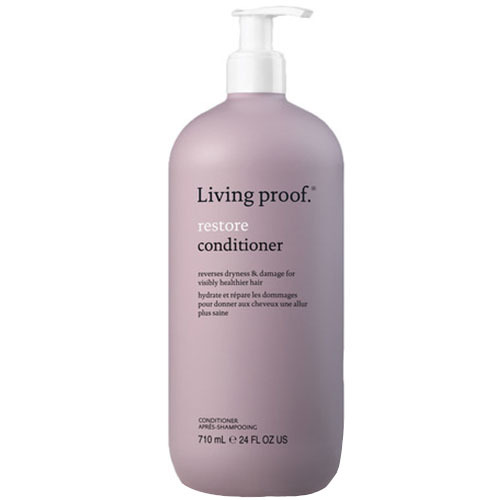 Living Proof Restore Conditioner on white background