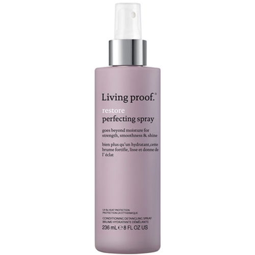 Living Proof Restore Perfecting Spray on white background