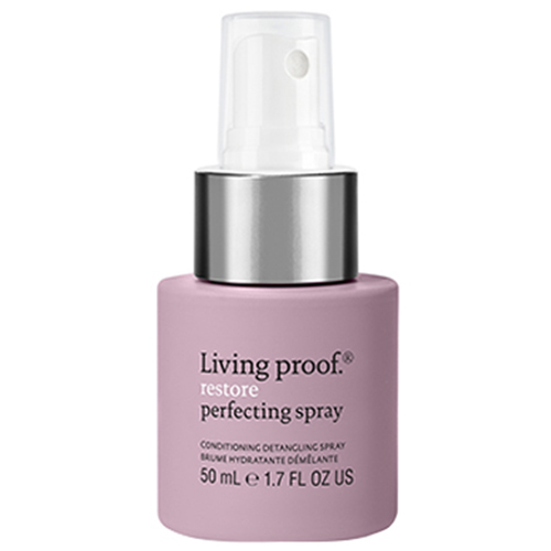 Living Proof Restore Perfecting Spray on white background