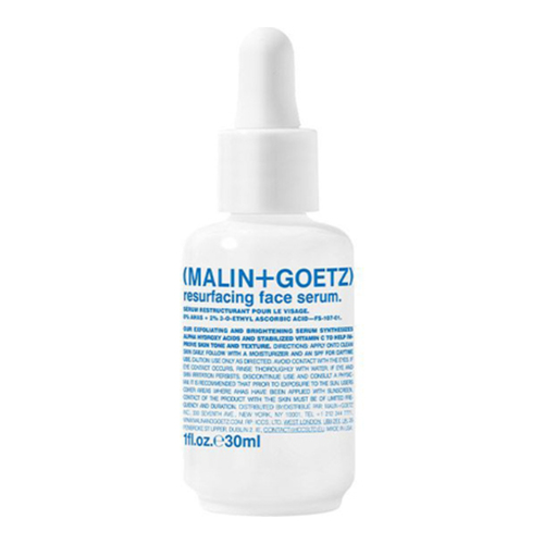 Malin + Goetz Resurfacing Face Serum on white background