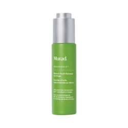 Retinol Youth Renewal Face Oil Drops on white background