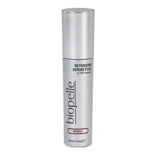 Biopelle Retriderm Serum Plus (0.75% Retinol) on white background