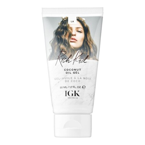IGK Hair Rich Kid Coconut Oil Gel on white background