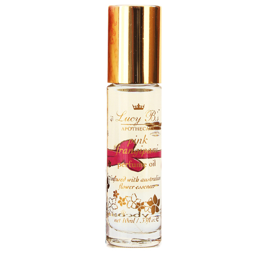 Lucy B Roll-on Perfume Oil - Pink Frangipani on white background