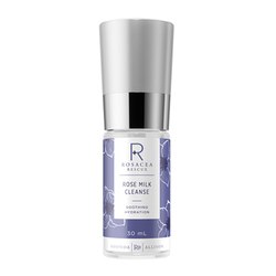 Rosacea Rescue Rose Milk Cleanse on white background