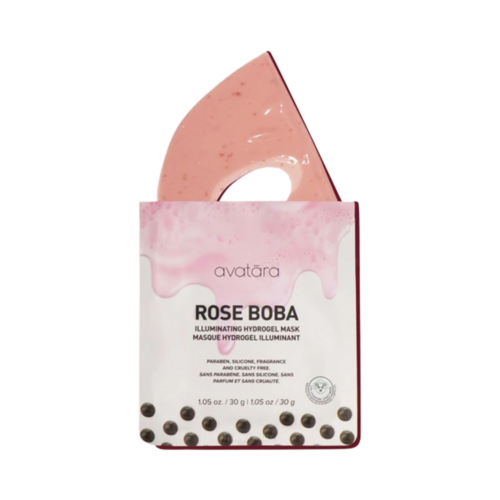 avatara Rose Boba Hydrogel Mask on white background