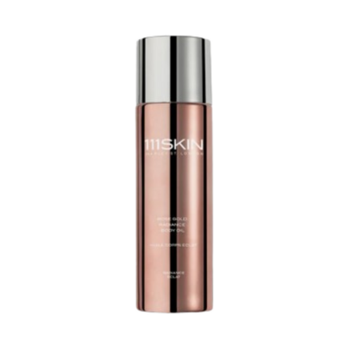111SKIN Rose Gold Radiance Body Oil on white background