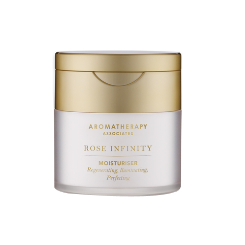 Aromatherapy Associates Rose Infinity Moisturiser on white background