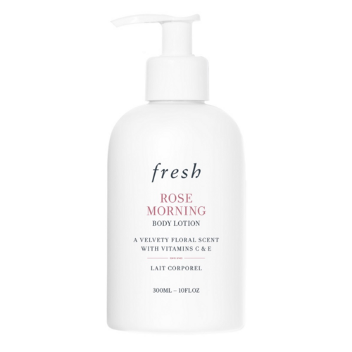 Fresh Rose Morning Body Lotion on white background